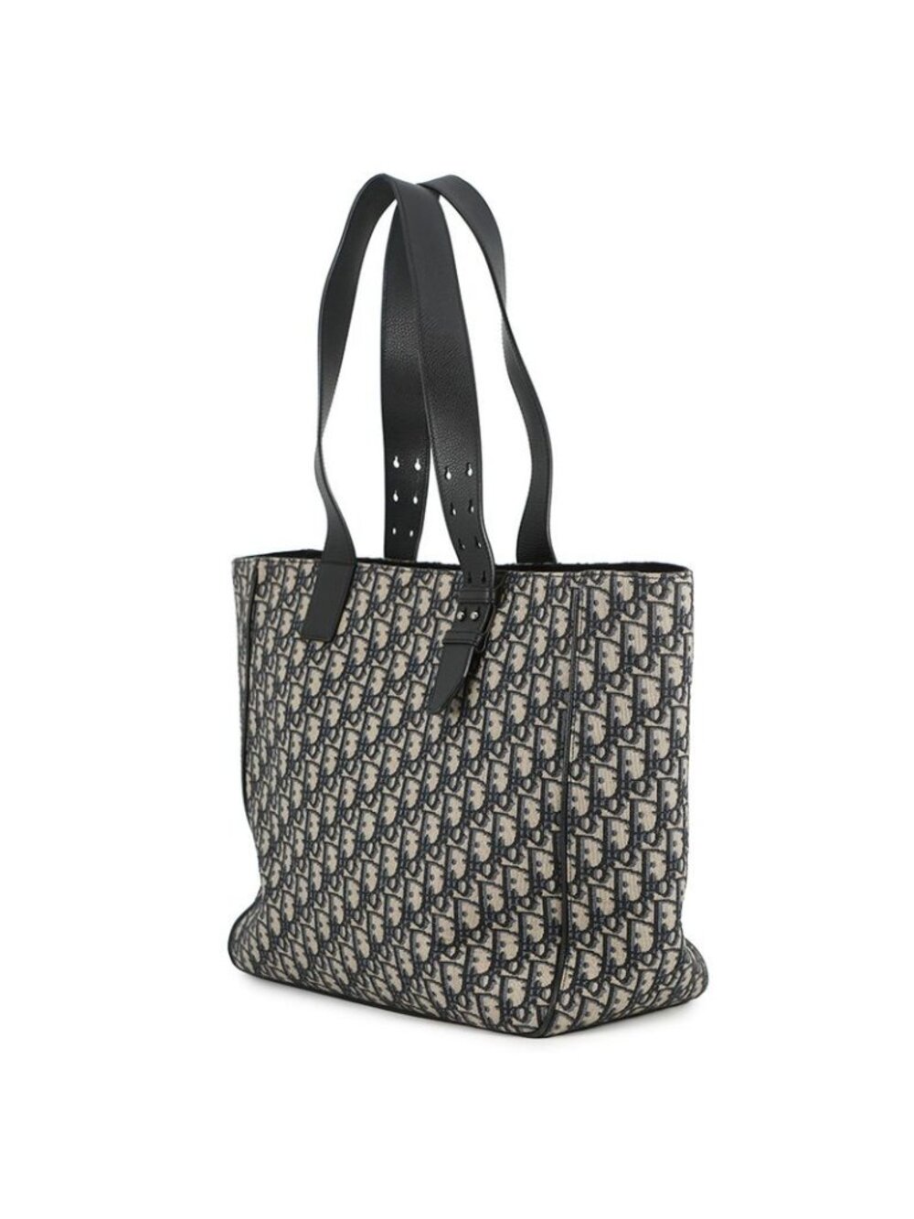 Dior Tote Oblique Saddle Canvas Leather Trotter - Picture 2 of 10